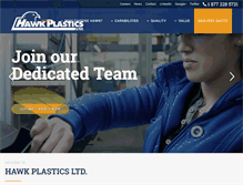 Tablet Screenshot of hawkplastics.com